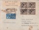 STORIA POSTALE-Centenario Morte G.Donizetti-Quartina AMG-FTT-su Busta Raccom.-TRIESTE17-11-1948 Vedi Descrizione - Post