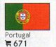 Set 6 Flaggen-Sticker Portugal In Farbe 7€ Zur Kennzeichnung Von Alben + Sammlungen Firma LINDNER #671 Flag Of Republik - Toebehoren