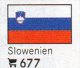 Pack 6 Flaggen Sticker Sowenien In Farbe 7€ Zur Kennzeichnung Von Alben+ Sammlungen Firma LINDNER #677 Flag Of SLOVENIJA - Zubehör