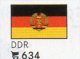 Set 6 Flaggen-Sticker DDR In Farbe 7€ Zur Kennzeichnung Von Alben Firma LINDNER #634 In Deutschland Flag Of East-Germany - Accessori