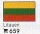 Set 6 Flaggen-Sticker Litauen In Farbe 7€ Zur Kennzeichnung Von Alben Und Sammlungen Firma LINDNER #659 Flag Of LIETUVA - Accessories