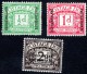 Bechuanaland Protectorate   1926  Postage Due   SGD1-D3    Set Of 3     Lightly Mounted Mint - 1885-1964 Bechuanaland Protectorate