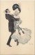 9008 -REZNICEK Couple Danse Simplicissimus 1ère Série Carte N°8 - Reznicek, Ferdinand Von