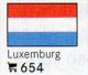Set 6 Flaggen Luxemburg In Farbe 7€ Zur Kennzeichnung Von Bücher,Alben+Sammlungen Firma LINDNER #654 Flags Of Luxembourg - Arqueología