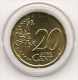 20 Centimes - 20 Cent - 20cts  Grèce 2002 UNC Pièce Neuve Sous Capsule !  Sans Lettre ! - Grèce
