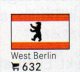 Set 6 Flaggen Berlin In Farbe 7€ Zur Kennzeichnung An Bücher,Alben+Sammlung LINDNER #632 In Deutschland Flags Of Germany - Other & Unclassified