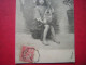 CPA UNE JEUNE FILLE AVEC UNE MANDOLINE   VOYAGEE 1904 TIMBRE - Collections, Lots & Séries