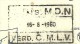 Kaart CONGO Franchise Militaire Centre Distribution Du Ministère De La Défense Nationale 16 Août 1960 ! - Other & Unclassified