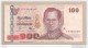 Thailandia - Banconota Circolata Da 100 Baht - Thailand