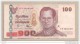 Thailandia - Banconota Circolata Da 100 Baht - Tailandia