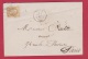 LETTRE   //   Départ Paris //   3 Dec 1863  //  Cachet étoile - 1849-1876: Période Classique