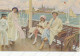 Paul Fischer Pinx , Sommerdag Paa Fargen, On The Ferryboat, A Bord, Vintage Old  Postcard - Otros & Sin Clasificación