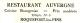 06 - ALPES MARITIMES - Roquefort Les Pins. Restaurant Auvergne - Carte Animée - Otros & Sin Clasificación