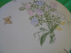 Vintage Sweden ? Scandinavia S HULTGREN Hand Painted PLAQUE Plate Flowers Flora Butterfly Rare - Otros & Sin Clasificación