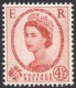 Great Britain, 4 1/2 P. 1961, Sc # 360p, Mi # 325yX, MH - Neufs