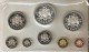 SERIE COMPLETA DE 8 MONEDAS DE BARBADOS DEL AÑO 1973 EN SU ESTUCHE ORIGINAL  (COIN) PLATA-SILVER,ARGENT. - Barbados (Barbuda)