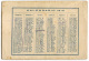 CALENDARIETTO 57° REGGIMENTO FANTERIA ANNO 1912 CALENDRIER - Formato Piccolo : 1901-20