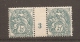 Millesime 3 - 1903 - 5c Type Blanc Vert Bleu - Infime Trace De Charniere - Millesimes