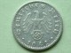 1942 F - 50 ReinchsPfennig - KM 96 ( Uncleaned Coin / For Grade, Please See Photo ) !! - 50 Reichspfennig
