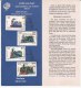 Stamped Information On Set Of 4  Mountain Locomotives, Train, Transport, India 1993 - Trains