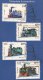 Stamped Information On Set Of 4  Mountain Locomotives, Train, Transport, India 1993 - Trains