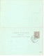 LBL18 - MONACO EP CPRP CHARLES III  10c+10c CARTON BLEU VERDÂTRE  OBL. D'AOÛT 1892 NON VOYAGEE - Entiers Postaux