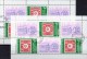 Olymphilex 1988 Bulgarien 3697 6-KB A+C O 10€ Corea #1 Bloque Stamps On Stamps Bloc M/s Philatelic Sheetlet Bf Bulgaria - Variétés Et Curiosités