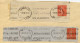 1930--AIX LES BAINS Et CHAMBERY--Oblitérations Mécaniques Sur Fragment De Lettres Collés Sur Feuille - Oblitérations Mécaniques (Autres)