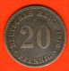 ** 20 Pfennig 1876 A **  KM 5 - Plata / Silver / Silber  - ALEMANIA / DEUTSCHLAND / GERMANY - 20 Pfennig