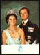 SVEZIA - MAXI POST CARD -  ROYAL WEDDING - 19-06-1976 - KING CARL XVI GUSTAF AND H.M. DROTTNING SILVIA - Case Reali