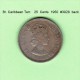 BRITISH CARIBBEAN TERRITORIES   25  CENTS   1965   (KM # 6) - British Caribbean Territories