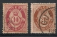 Norvège Norge. 1877 . N° 25,27. Oblit. - Oblitérés