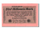 Billet, Allemagne, 5 Millionen Mark, 1923, 1923-08-20, SPL - 5 Miljoen Mark