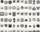 73 Wappen-Bilder Der Welt 4€ Zur Kennzeichnung Von Karten Büchern Alben+Sammlungen Ohne Farbe LINDNER #975 Waps Of World - Material