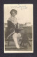 REAL PHOTO CABINET - VRAIS PHOTO POSTCARD - AROUND 1910 -1920 - MARIE GEMMA CÉCILIA TRÈS ORIGINALE SON HABILLEMENT - Photographie