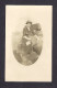 REAL PHOTO CABINET - VRAIS PHOTO POSTCARD - AROUND 1910 -1920  JOLIE DAME PRÈS D'UN CHEMIN DE FER  SUR DE GROSSES ROCHES - Photographie