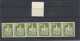 369LRM Im 5er Steifen Und Einzeln Mit 3 Mal Kontrollnummer - Coil Stamps