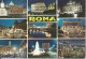 Roma 9 Views  Da Fotocolour Kodak Ekachrome Plurigraf Terni No  424 Unused Front & Back Shown - Panoramic Views