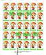 1987 FLORA  MUSHROOMS ( Champignons)  6 Sheet – 6x5 =30 Set  –MNH BULGARIA / Bulgarien - Pilze