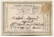 !!! CARTE PRECURSEUR CERES CACHET DU HAVRE PORT (SEINE INFERIEURE) 1874 - Precursor Cards