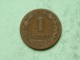 1877 - 1 Cent / KM 107 ( Uncleaned Coin / For Grade, Please See Photo ) !! - 1849-1890 : Willem III