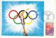 Delcampe - Thème Jeux Olympiques - Carte Philatélique Premier Jour - Grenoble 1968 - Lot De 5 Cartes - Jeux Olympiques