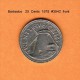 BARBADOS   25  CENTS   1978   (KM # 13) - Barbades