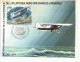 Thème -   Avion - Carte Philatélique Premier Jour - Traversée De L´Atlantique Nord Lindberg 50ème Anniversaire - 1919-1938: Entre Guerres