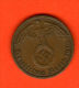 ** 1 Reichspfennig 1939 A ** TERCER /  THIRD REICH - KM 89 - Bronce / Bronze - ALEMANIA / DEUTSCHLAND / GERMANY - 1 Reichspfennig