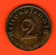 ** 2 Reichspfennig 1939 D ** TERCER /  THIRD REICH - KM 90 - Bronce / Bronze - ALEMANIA / DEUTSCHLAND / GERMANY - 2 Reichspfennig