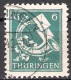 Alliierte Besetzung SBZ  1945 MiNr.95 AX O Gest.Posthorn Und Brief ( 1398 ) - Usados