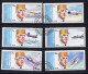 SHARJAH 12 Timbres Et Un BF Général DeGaulle Oblit. Avions, Sous-marin Le Redoutable - De Gaulle (General)