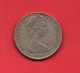 NEW ZEALAND, 1967,VF Circulated Coin,50 Cent, Copper Nickel,  Km 37,  C1843 (with A Littile Hole) - New Zealand