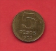 ARGENTINA, 1985,  XF Circulated Coin,5 Pesos, Brass,Km67  C1864 - Argentina